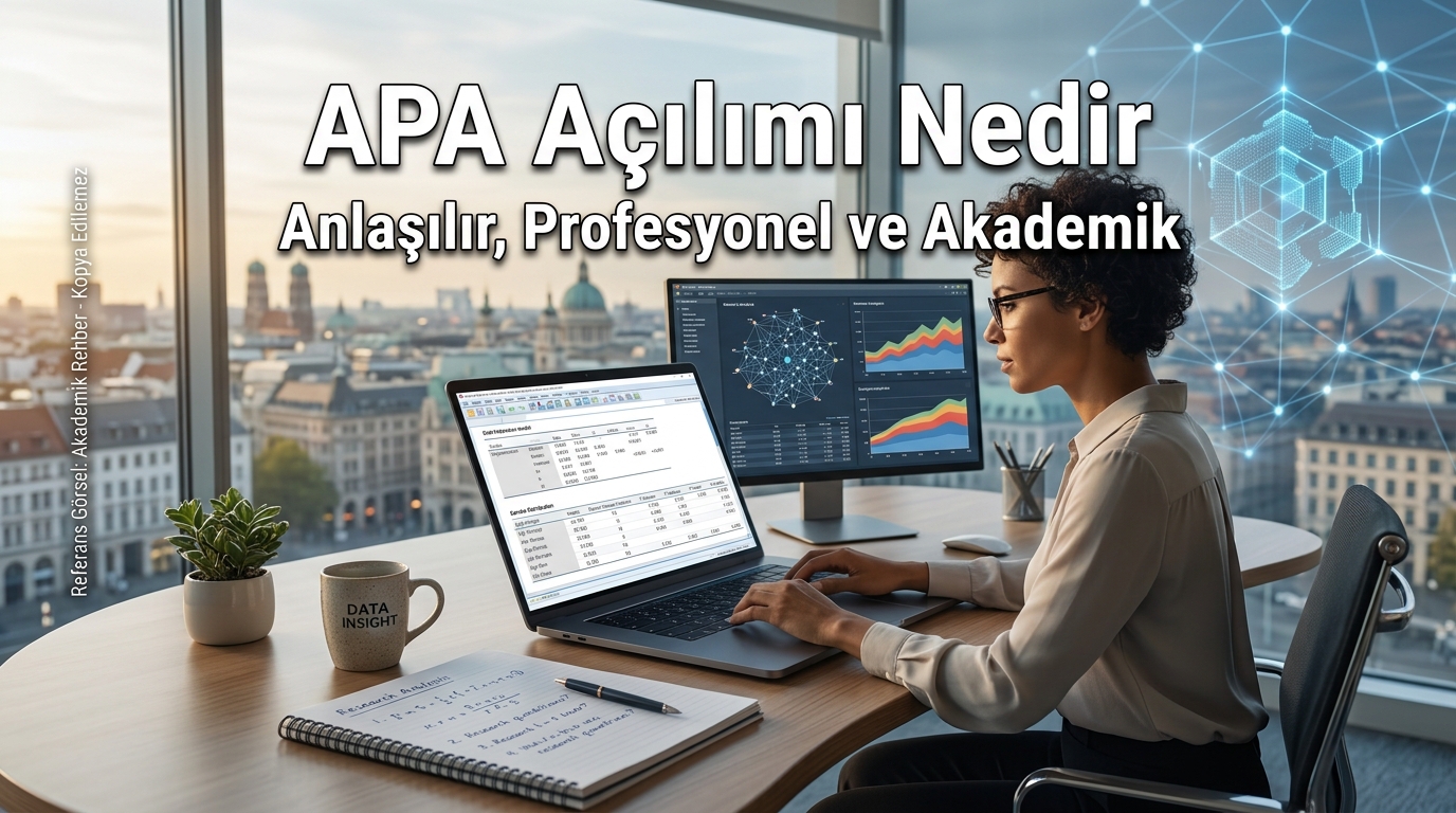 APA Açılımı Nedir? APA Stilinin Anlamı, Tarihçesi ve Temel Kuralları