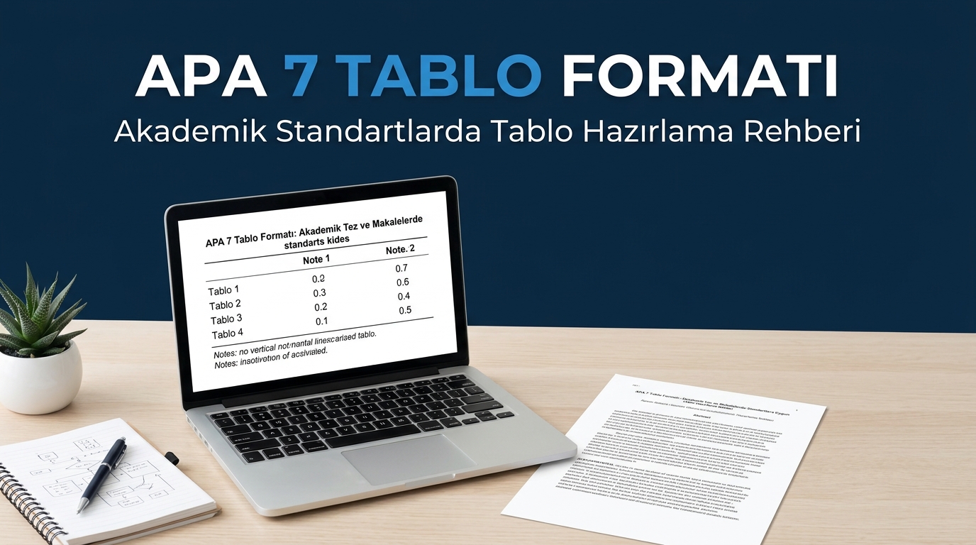 APA 7 Tablo Formatı