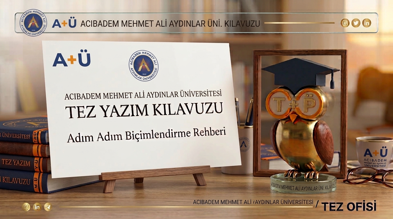 Acıbadem Mehmet Ali Aydınlar Üniversitesi Tez Yazım Kılavuzu